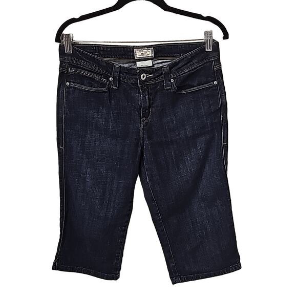 Levi's 545 Capris Jeans Dark Wash Womens Size 8 - Picture 1 of 12